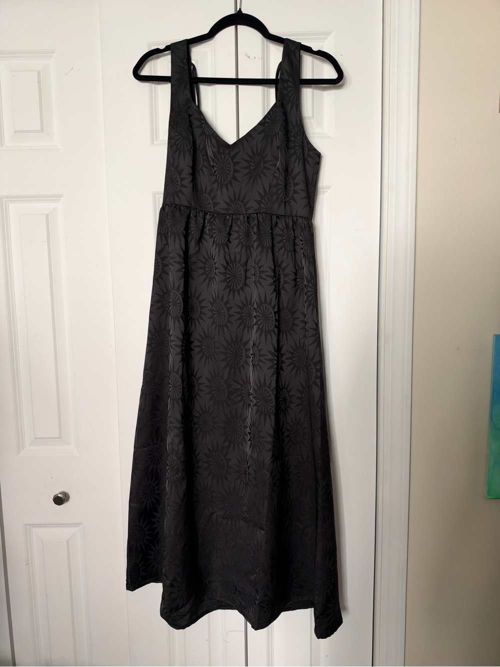 Disturbia Black Textured Maxi Dress